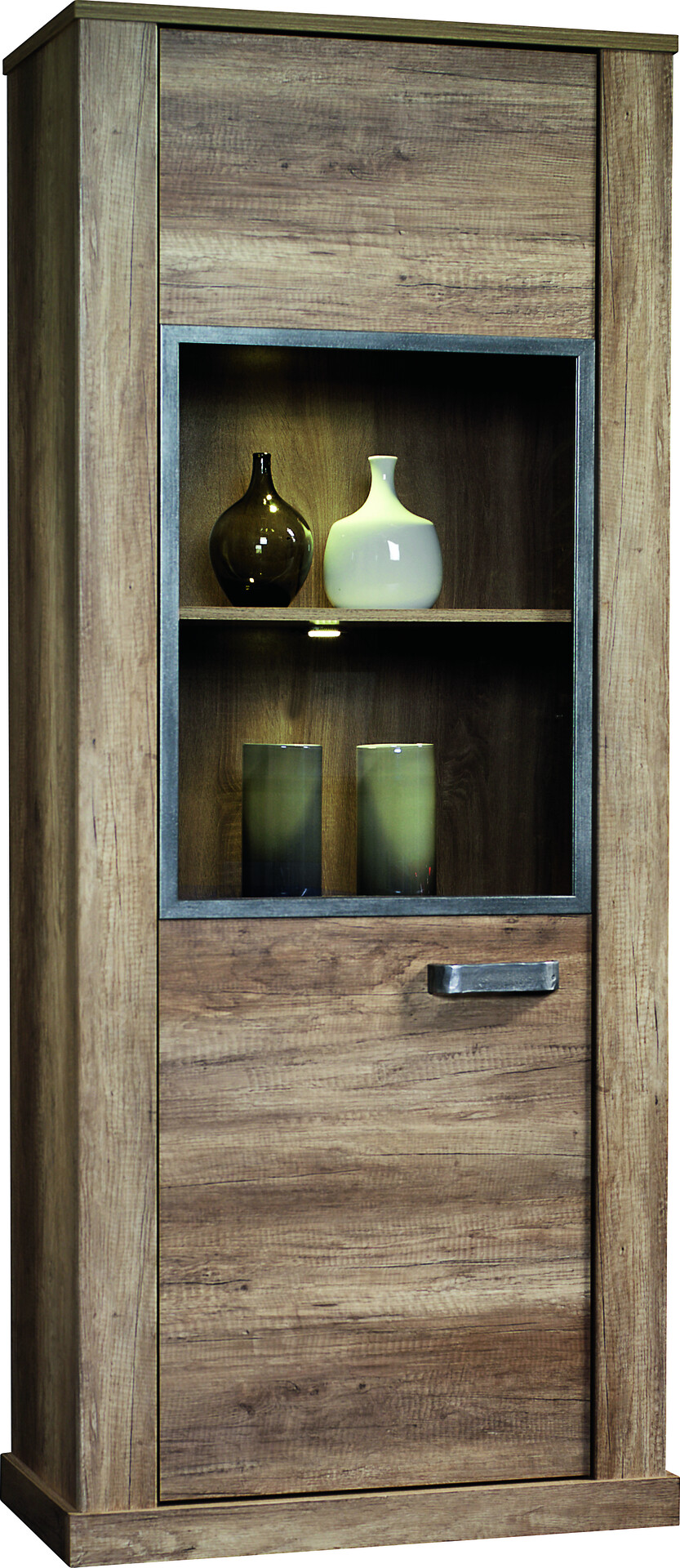 Vitrine Aalborg Oak Monument Nachbildung Spanplatte B/H/T: ca. 78x185x40 cm