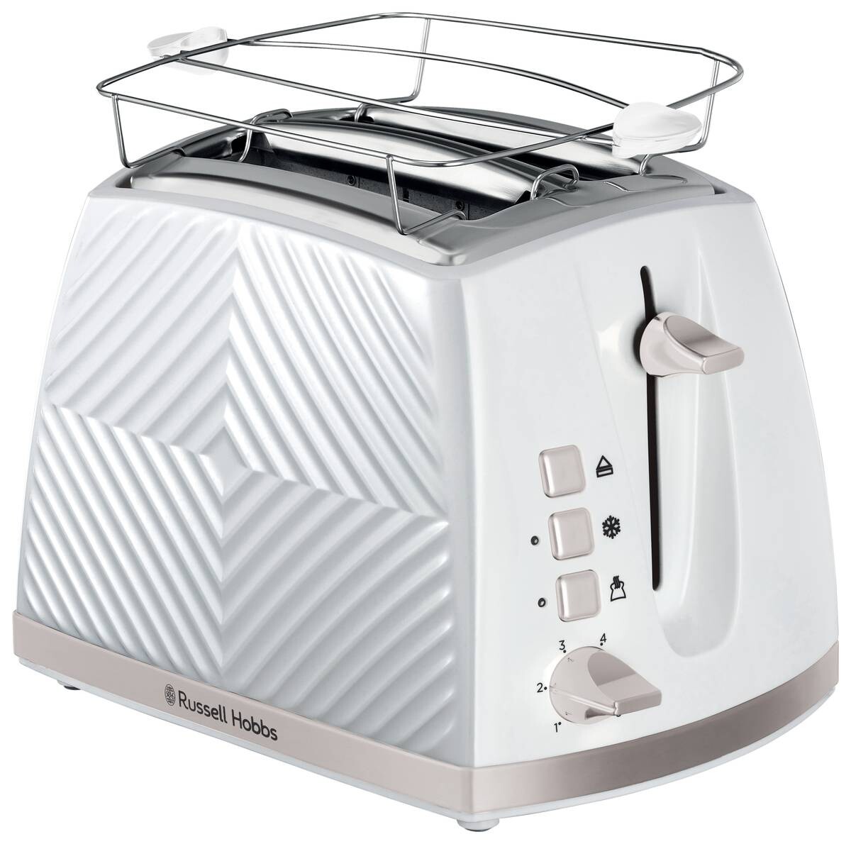 Russell Hobbs Toastautomat 26391-56 weiß Edelstahl Edelstahl B/H/T: ca. 37x22x18 cm