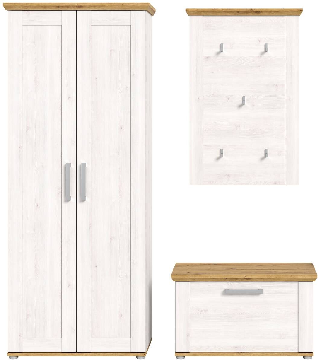 Garderobe Verona Sibiu Lärche Nachbildung Eiche Artisan Nachbildung B/H/T: ca. 175x196x39 cm