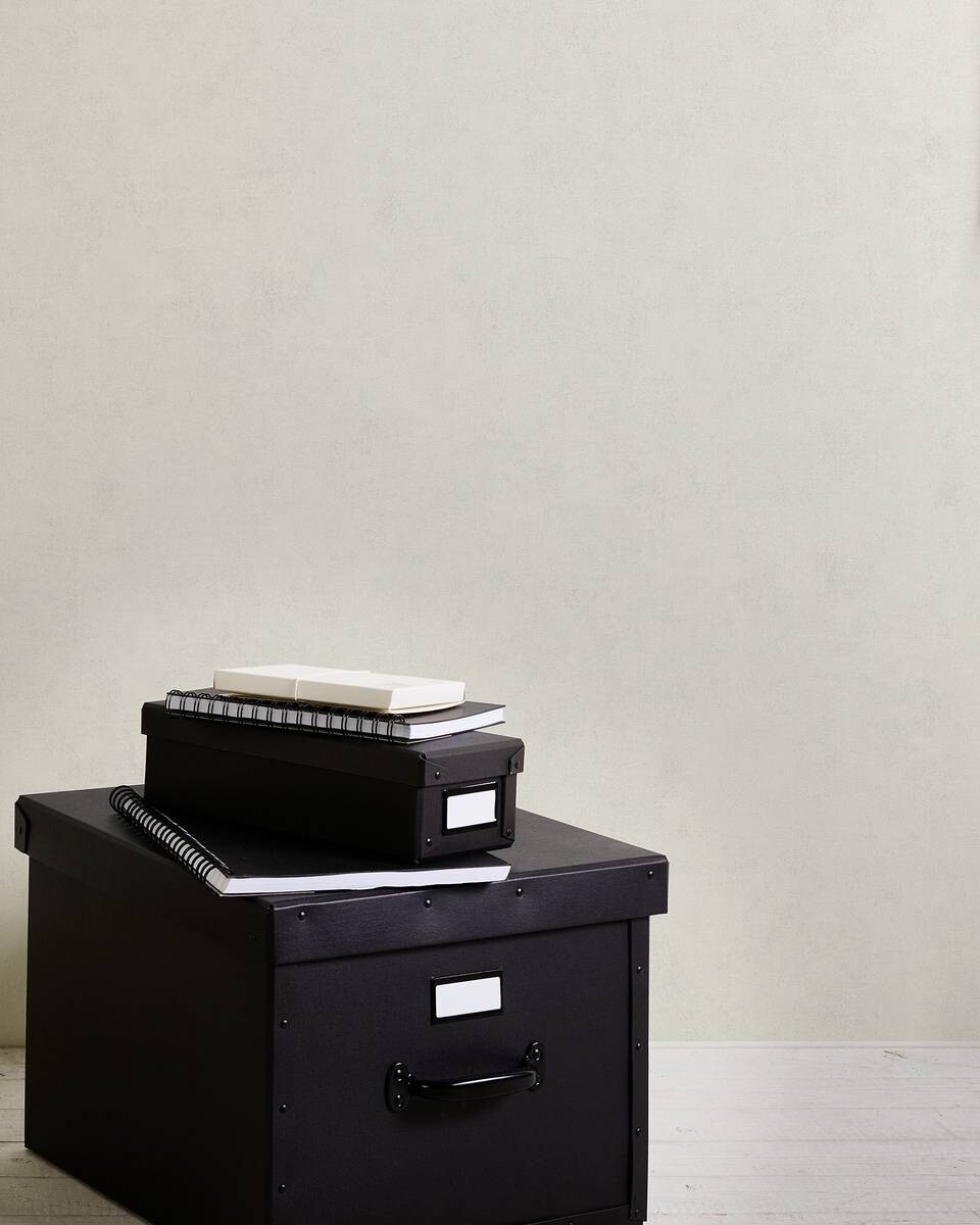 Vliestapete Uni creme weiß B/L: ca. 53x1005 cm