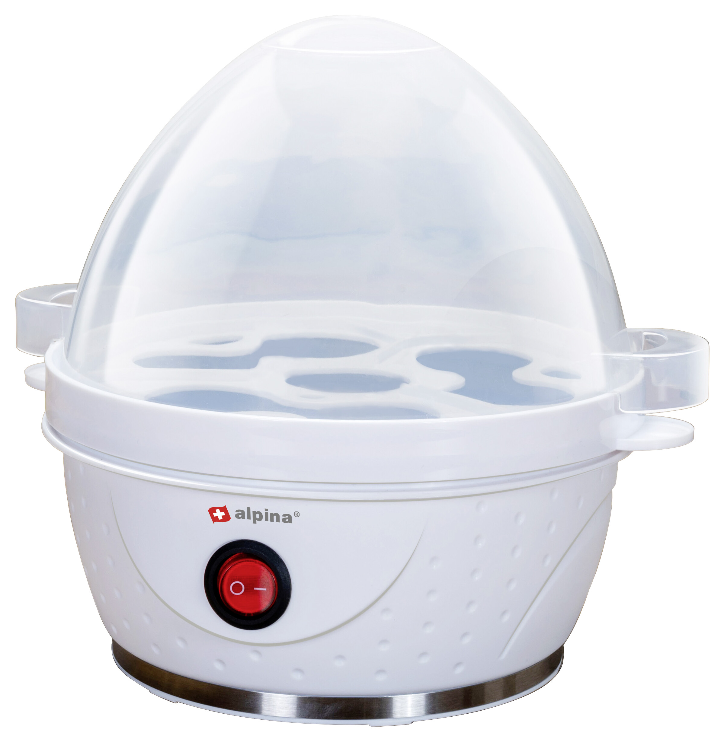 Eierkocher weiß Kunststoff B/H/L: ca. 17x18x16,5 cm