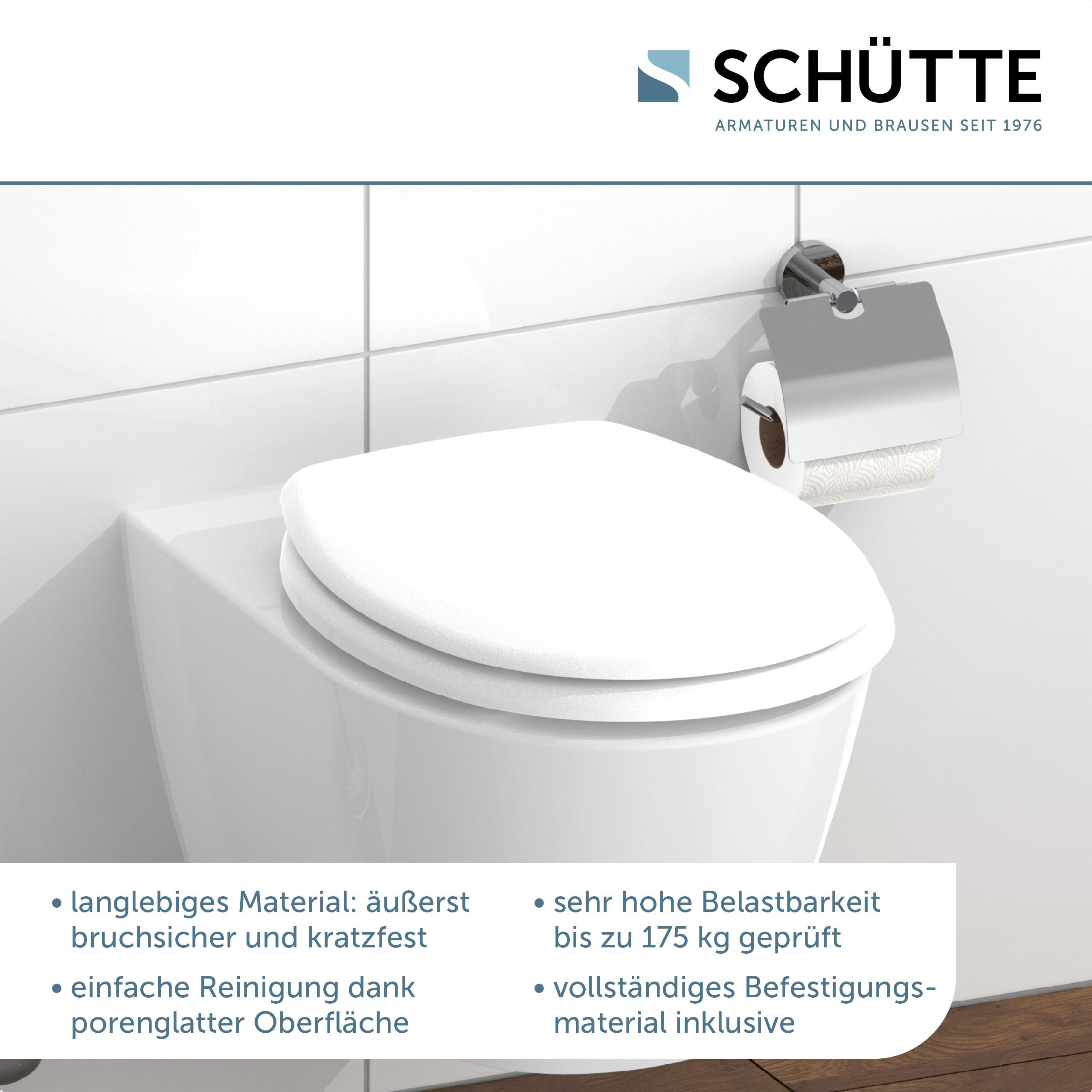 Schütte WC-Sitz WHITE Duroplast