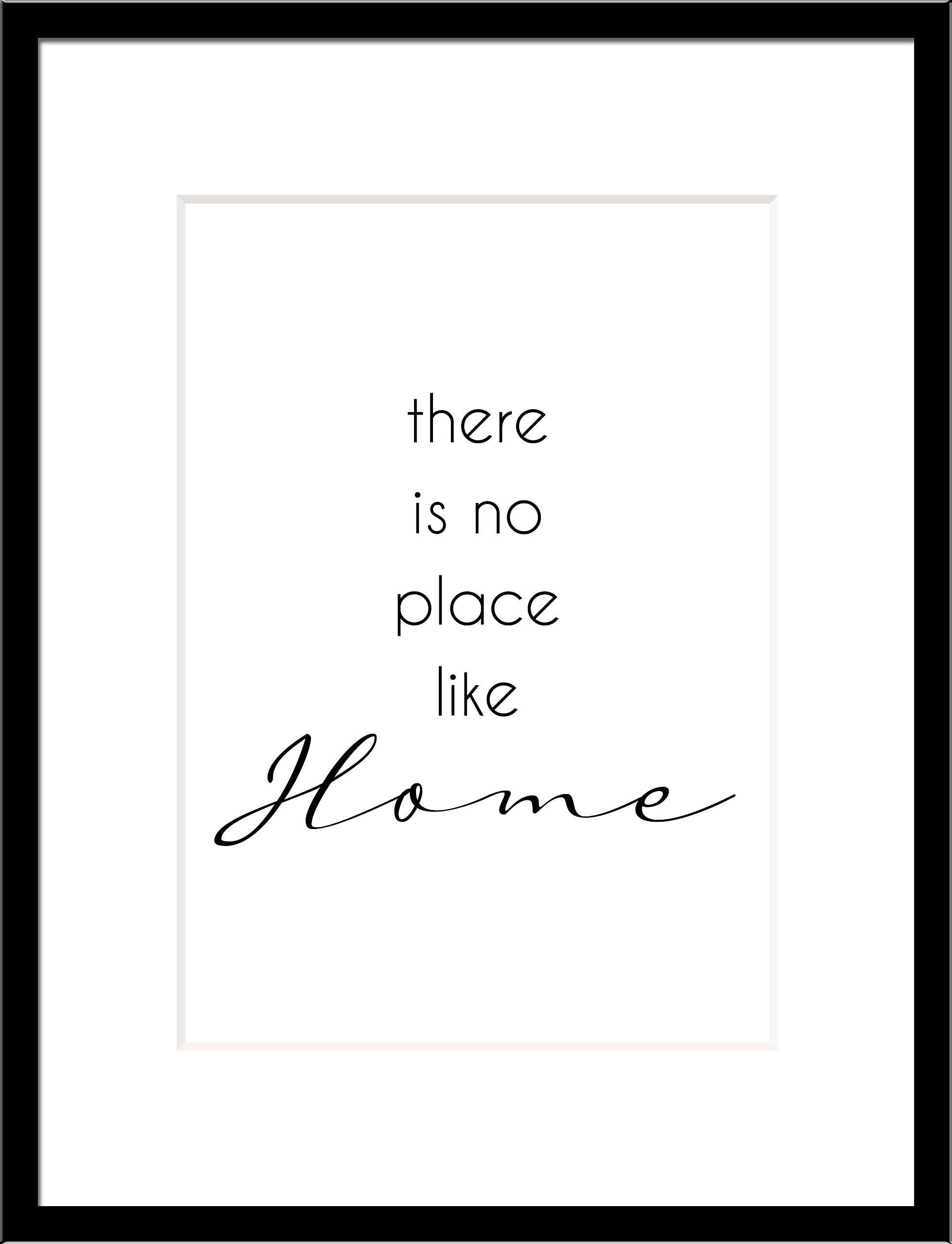 Bilderrahmen schwarz Holz B/L: ca. 30x40 cm