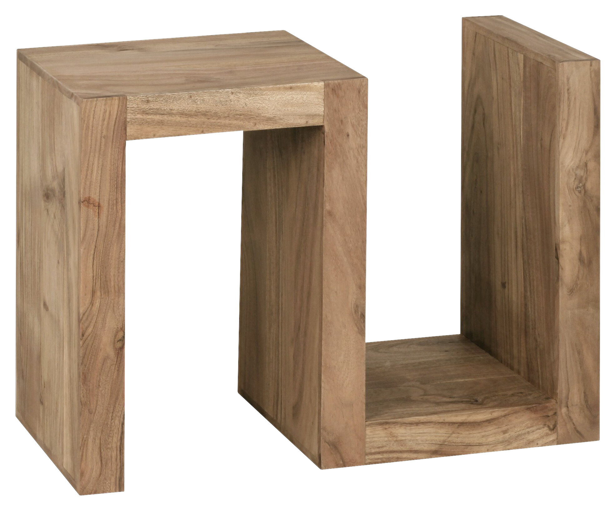 Beistelltisch natur Akazie B/H/T: ca. 44x60x30 cm