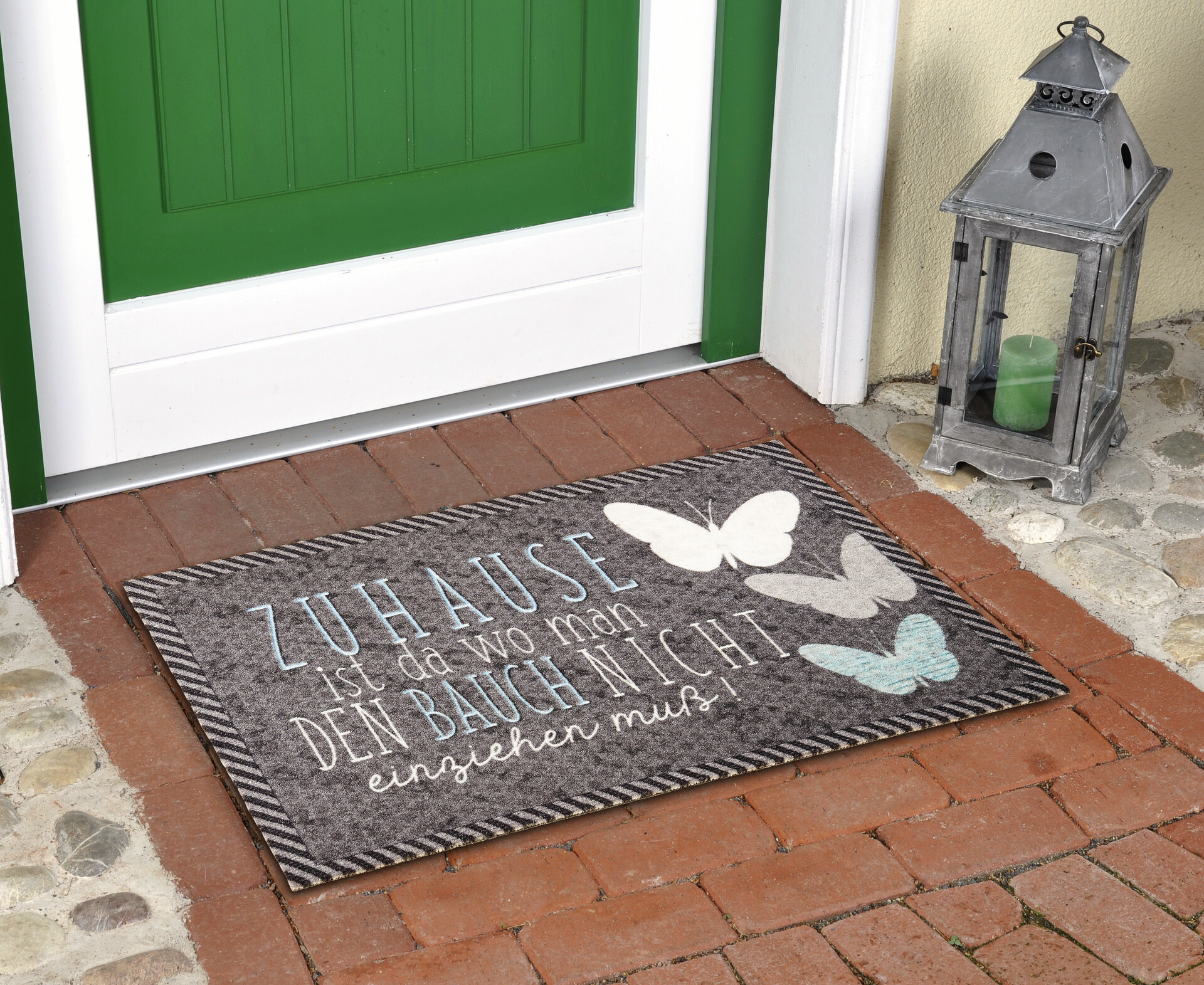 Fußmatte Velvet dunkelgrau B/L: ca. 40x60 cm