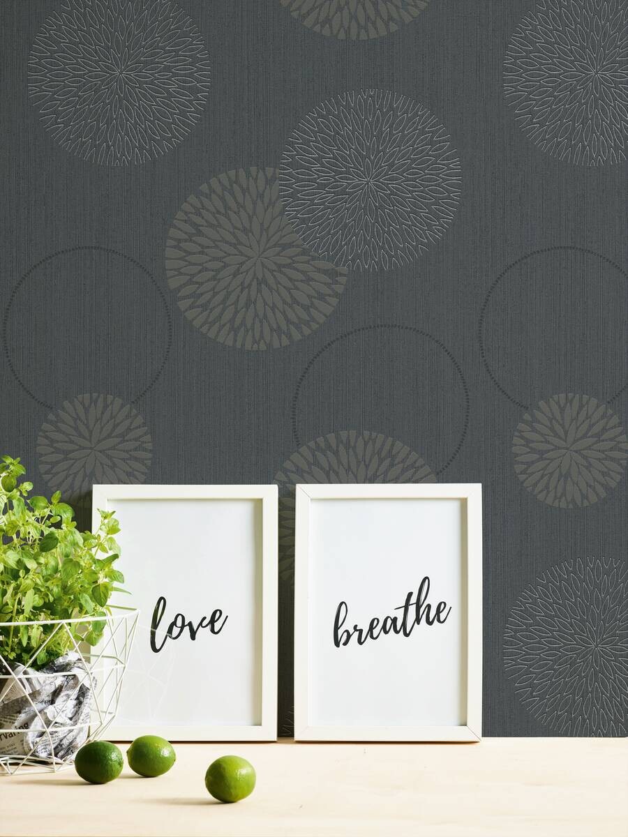 A.S.Creation Vliestapete Black & White Punkte grau B/L: ca. 53x1005 cm