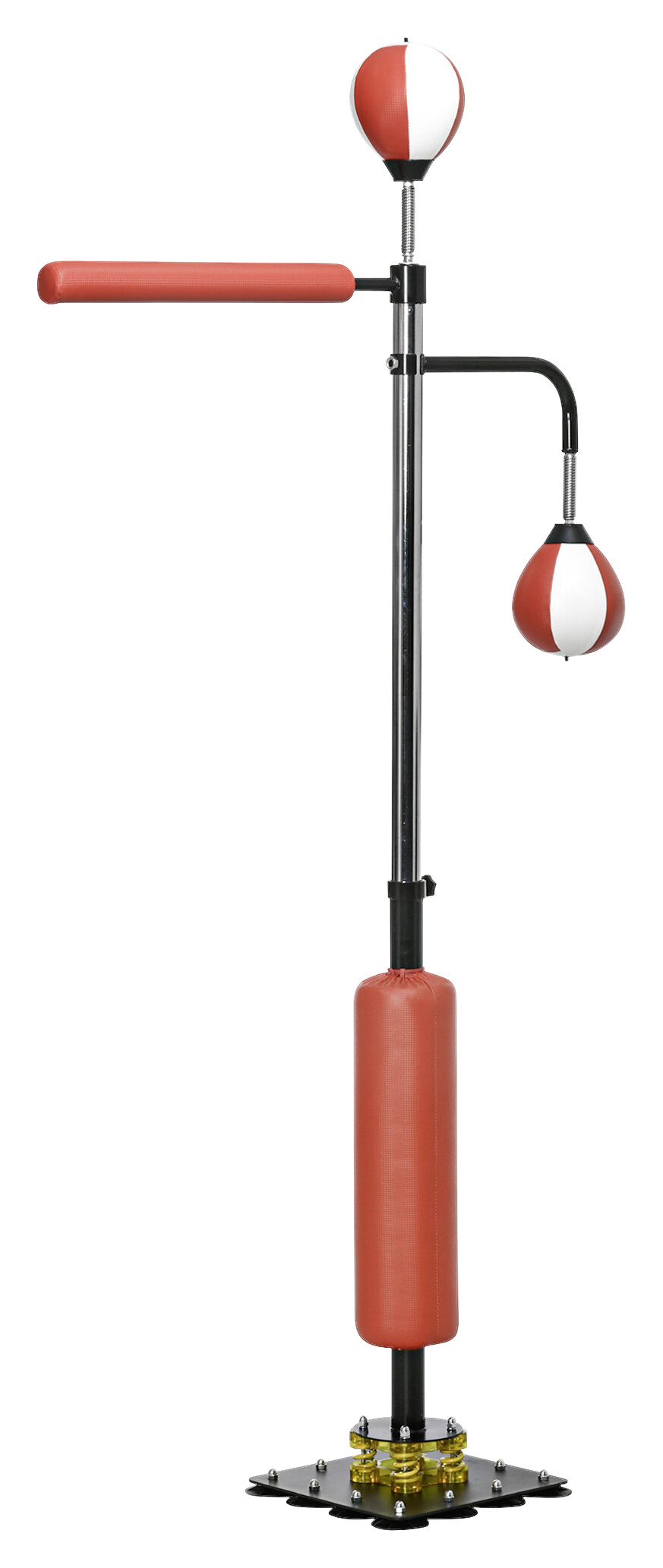 Boxsack mit 2 Speedbällen schwarz Stahl B/H/L: ca. 36x205x84 cm