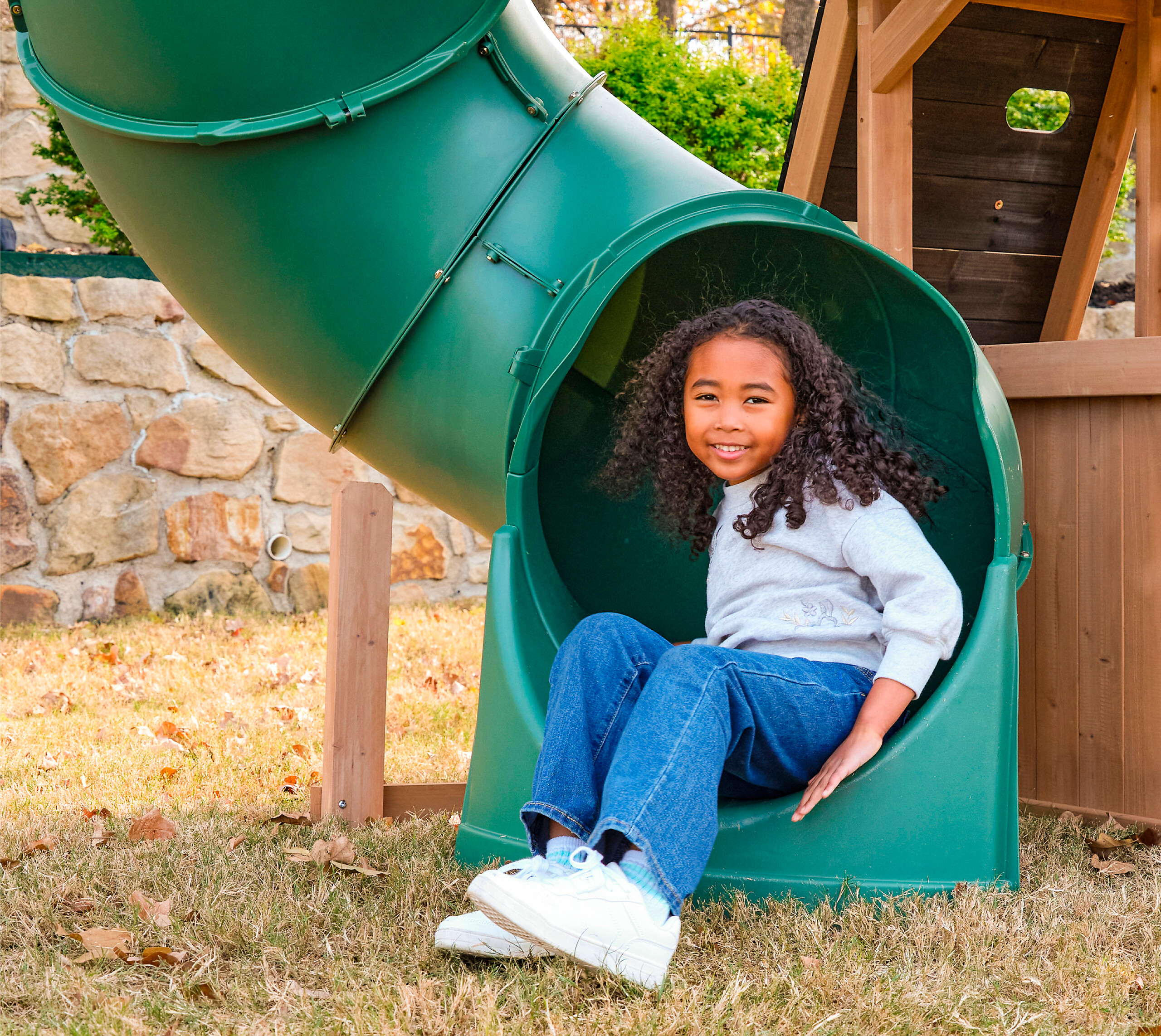 Zwerkules Spielturm Ramba natur B/H/L: ca. 295x380x195 cm