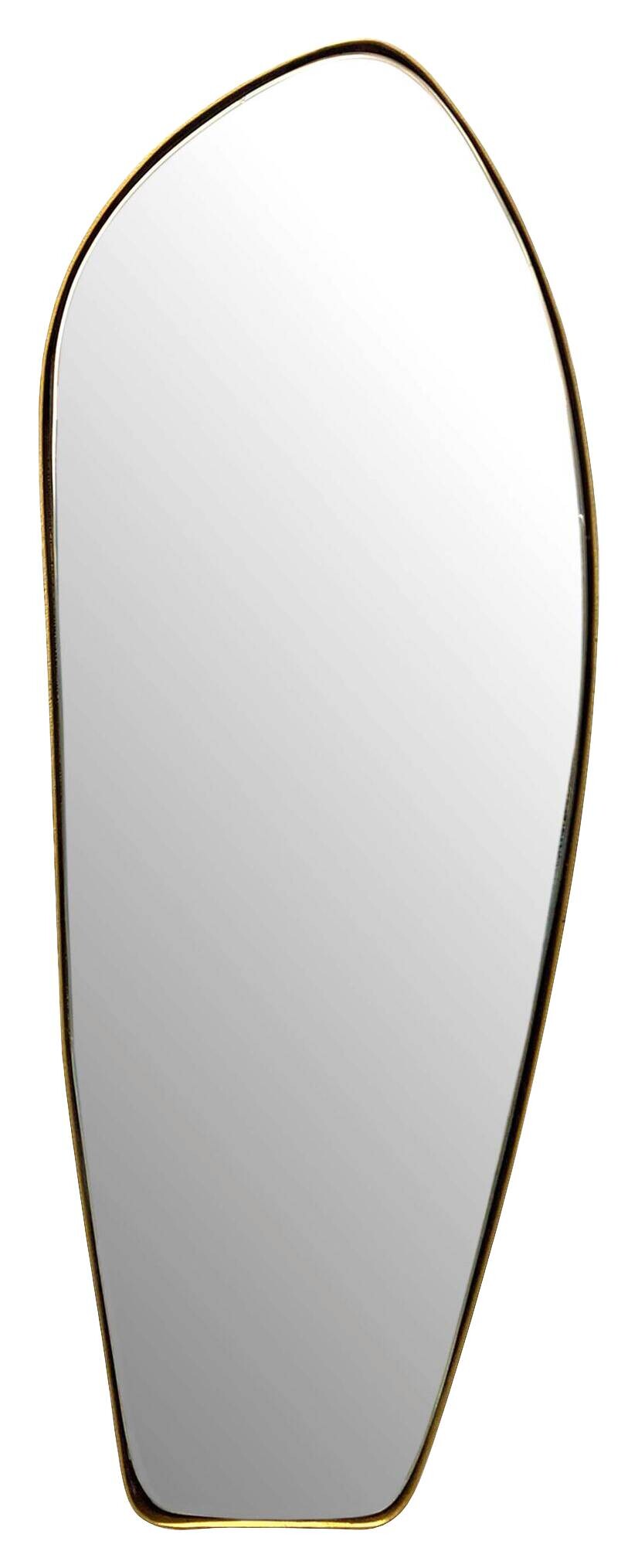 Wohnling Wandspiegel gold Metall B/H/T: ca. 33x90x2,5 cm