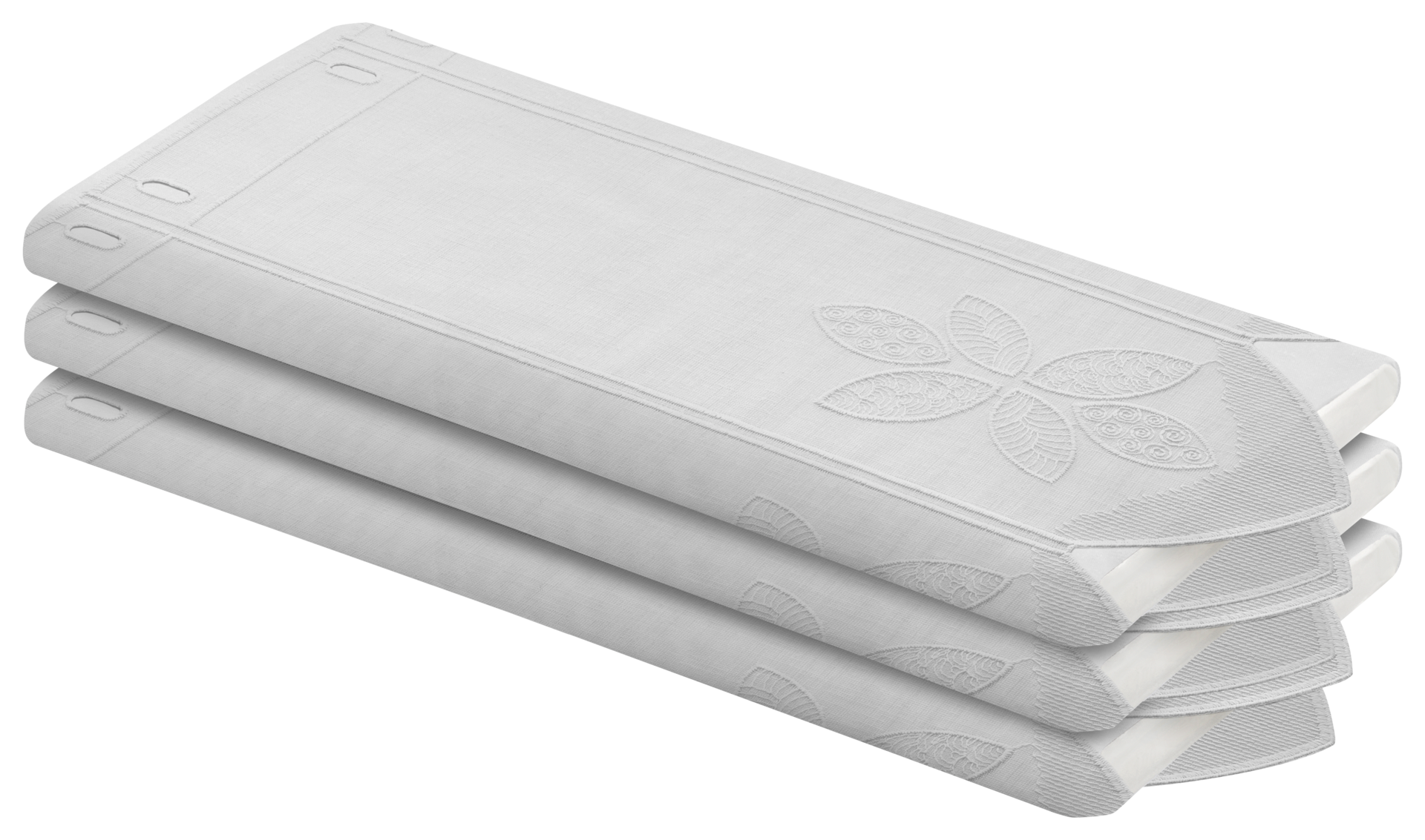 Scheibengardinen-Meterware weiß H: ca. 50 cm