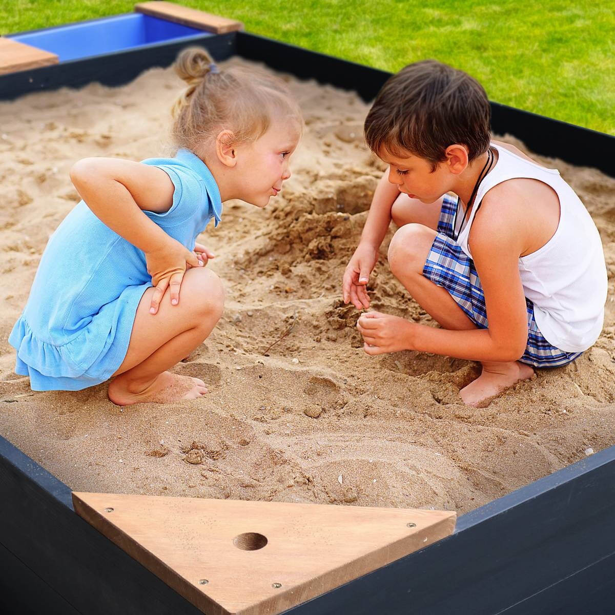 AXI Sandkasten Kelly anthrazit B/H/L: ca. 115x22x180 cm