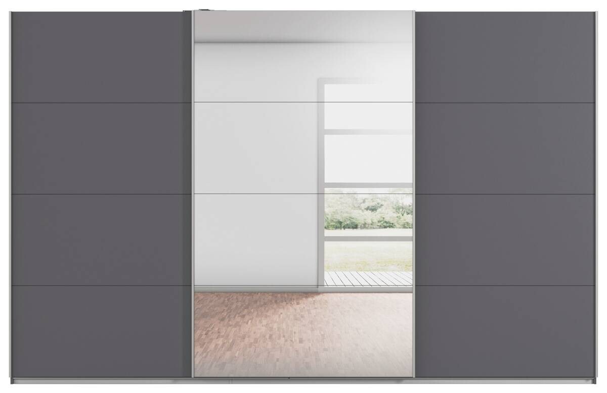 Kleiderschrank Kulmbach grau B/H/T: ca. 360x229x62 cm