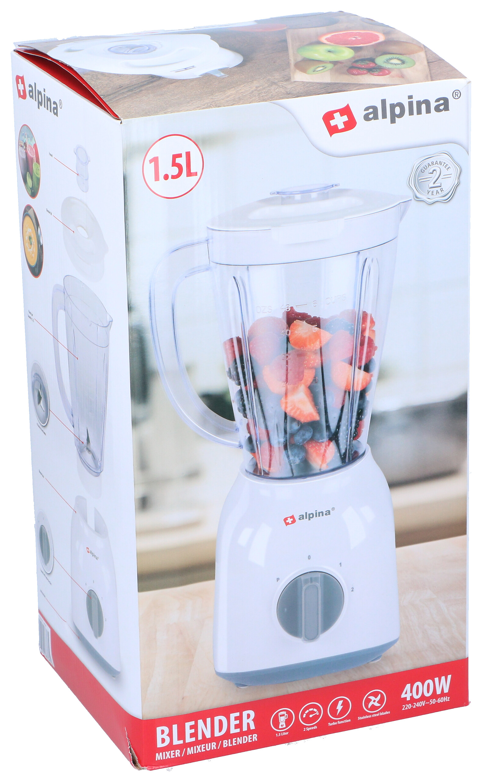 Standmixer weiß B/H/L: ca. 18x38x20 cm