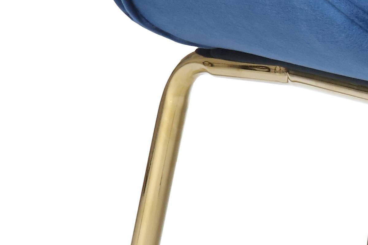 Stuhl Charlize 100 2er blau Microfaser B/H/T: ca. 48x87x59 cm