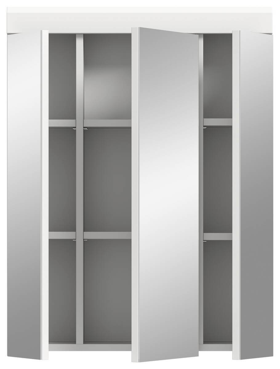 Spiegelschrank Scout weiß weiß Hochglanz B/H/T: ca. 60x79x18 cm