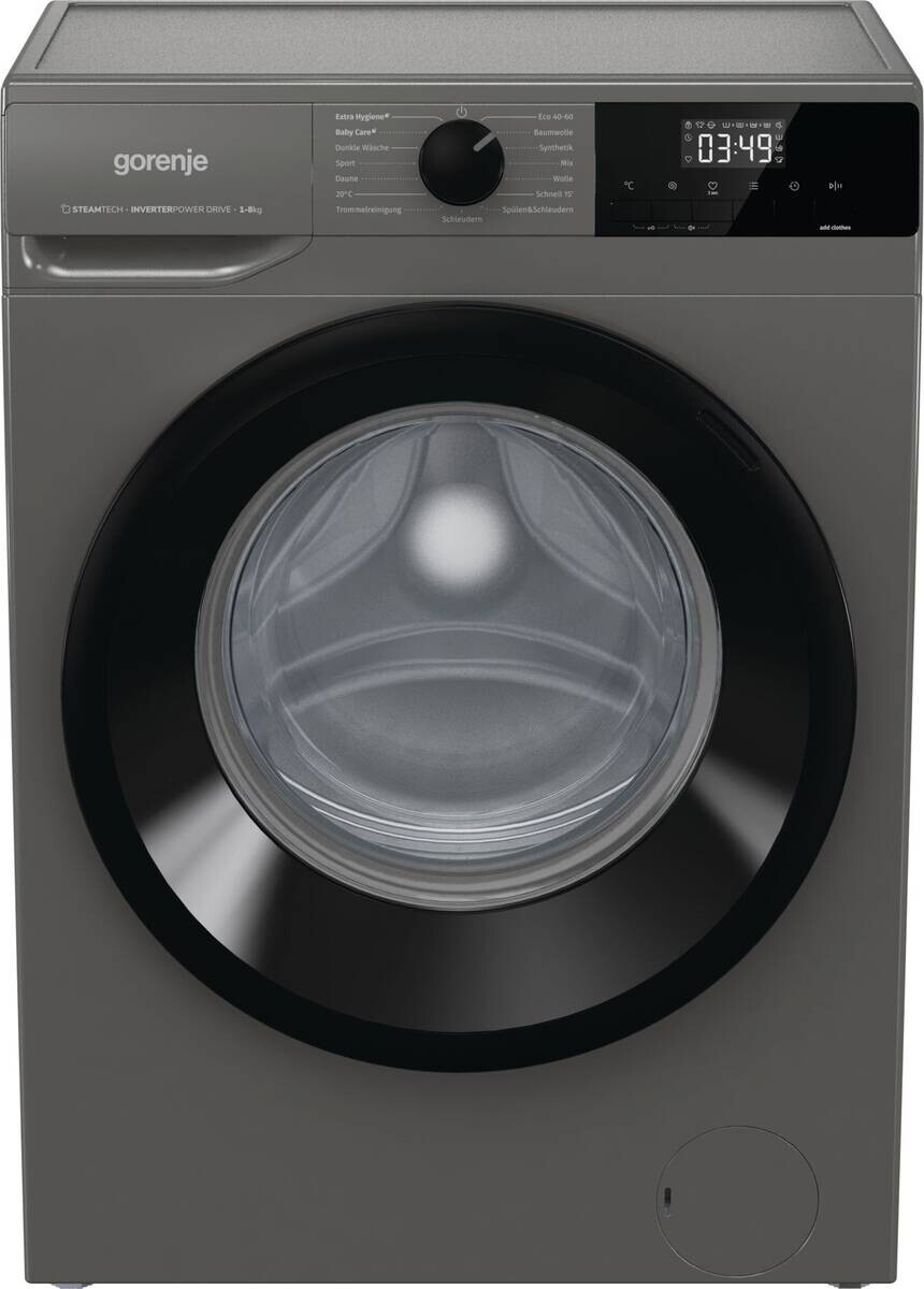 Gorenje Waschmaschine WNHEI84APSA/DE titanfarbig B/H/T: ca. 60x85x54 cm ca. 8 kg