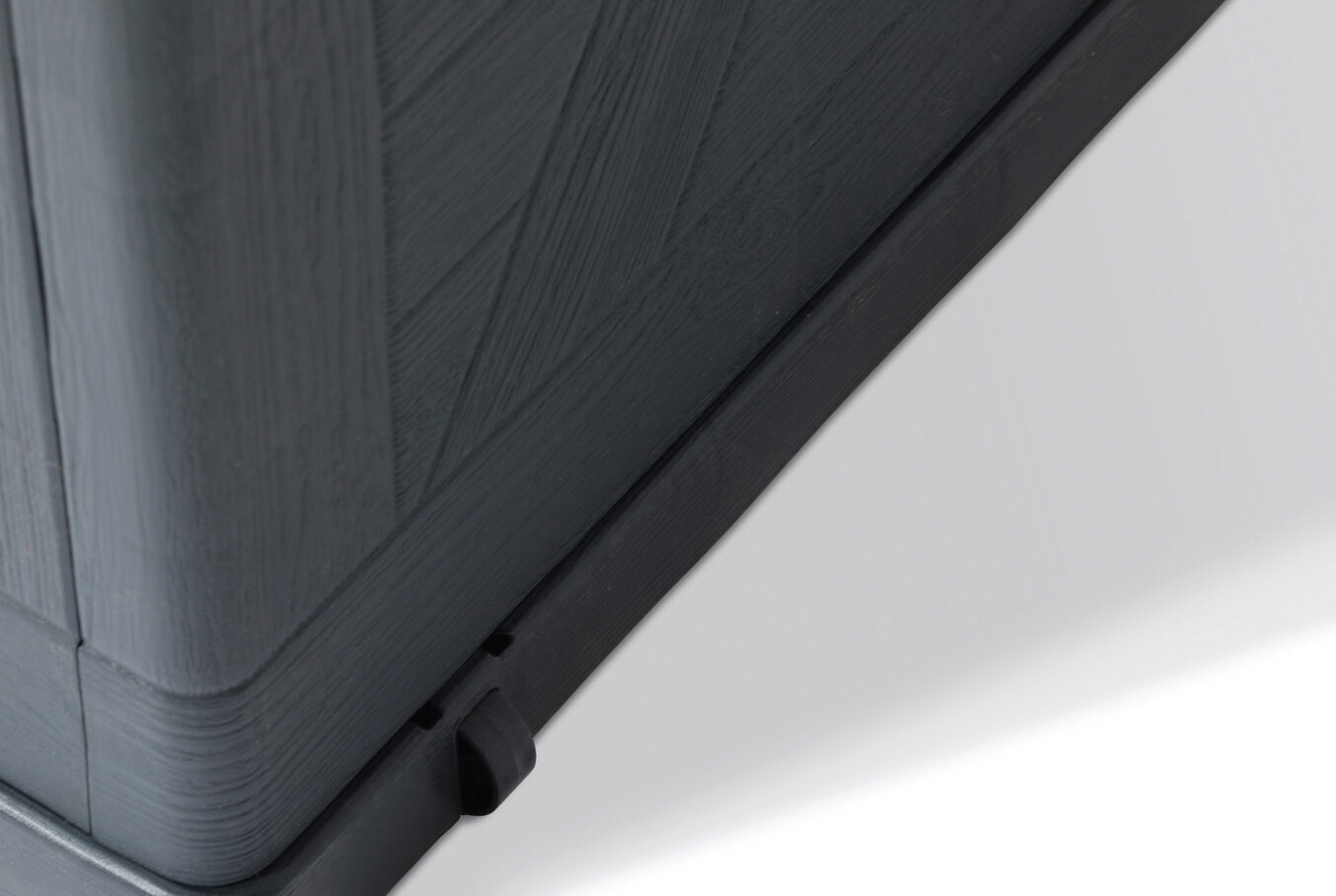 Toomax Aufbewahrungsbox Wood anthrazit Kunststoff B/H/L: ca. 63x56x120 cm