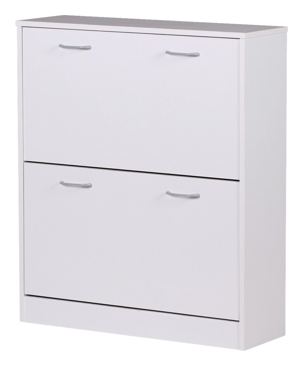 Schuhschrank weiß grau B/H/T: ca. 75x87x24 cm