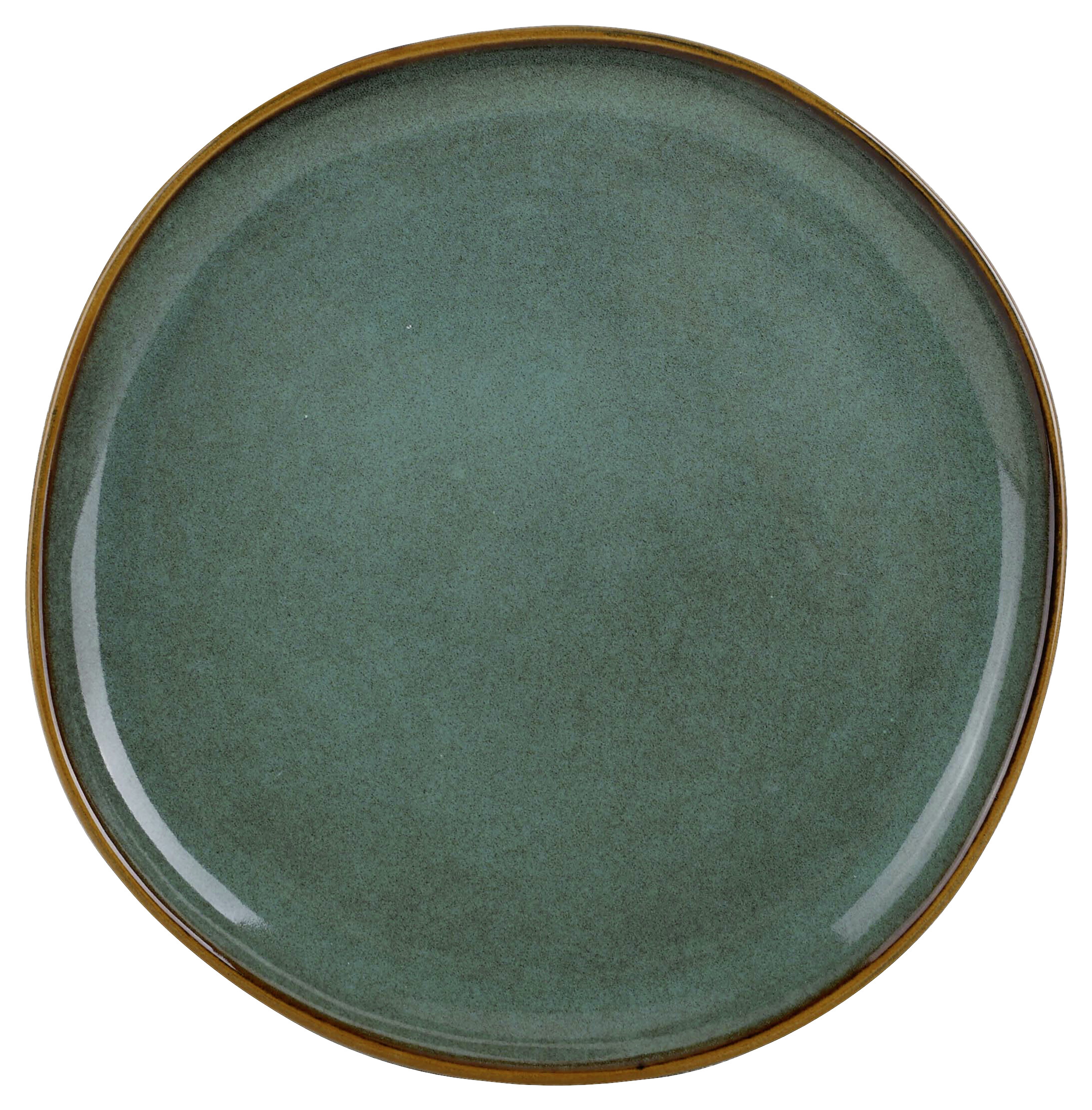 Dessertteller grün Steinzeug D: ca. 20,5 cm