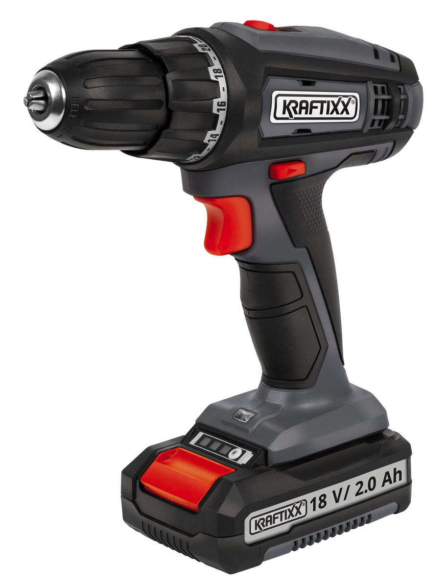 Kraftixx Akku-Bohrschrauber KX-AS 18 Li Kit