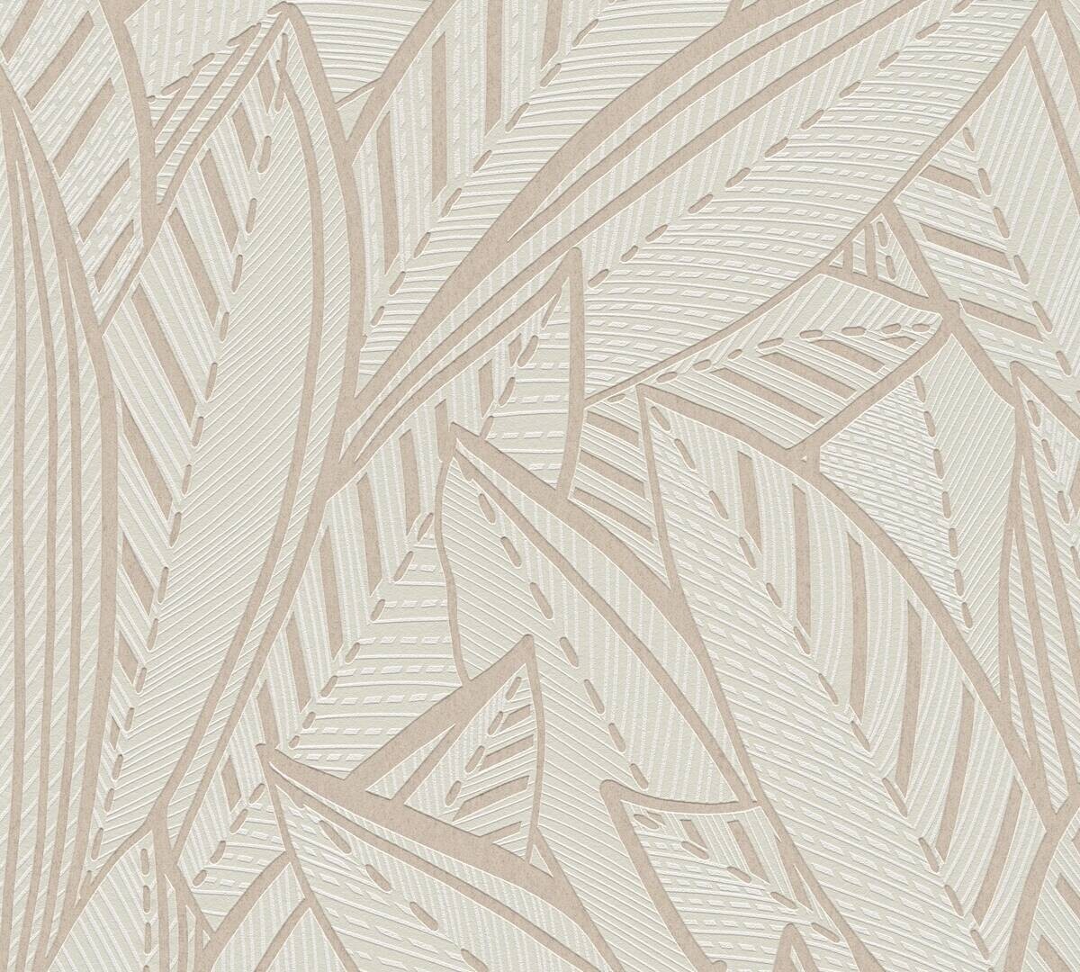 A.S.Creation Vliestapete grau weiß B/H/D: ca. 53x1005x9,7 cm