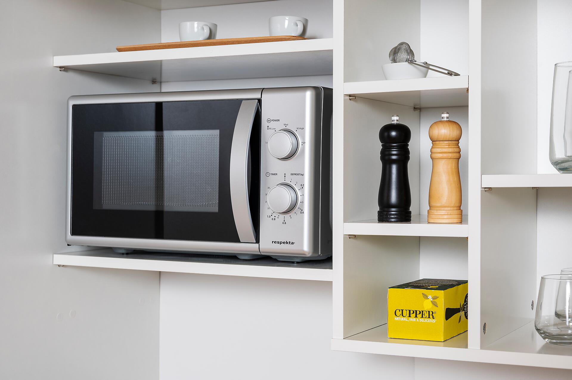 Respekta Schrankküche Economy weiß matt B/H/T: ca. 104x193x67 cm