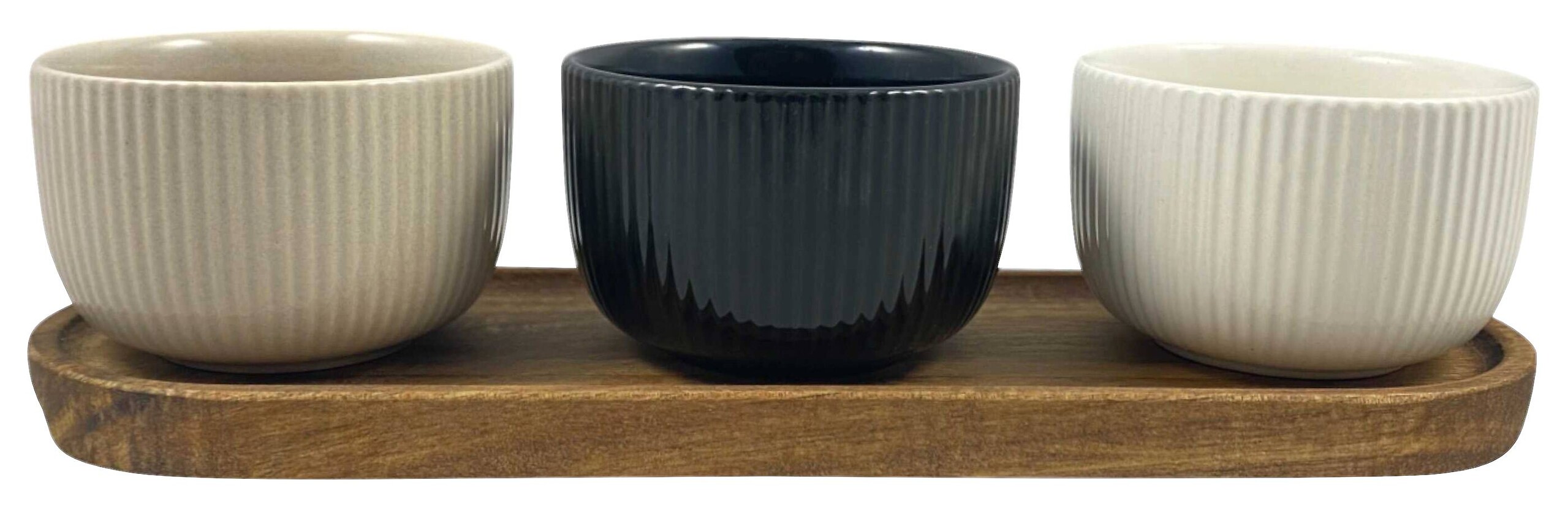 Servierplatte beige Steingut B/H/L: ca. 27x9x6 cm