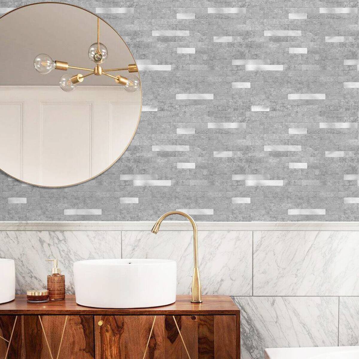 Wandfliesen Silbergrau B/L: ca. 29,2x29,7 cm