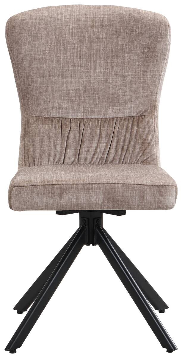 Drehstuhl Kate Cappuccino Samt B/H/T: ca. 51x97x67 cm