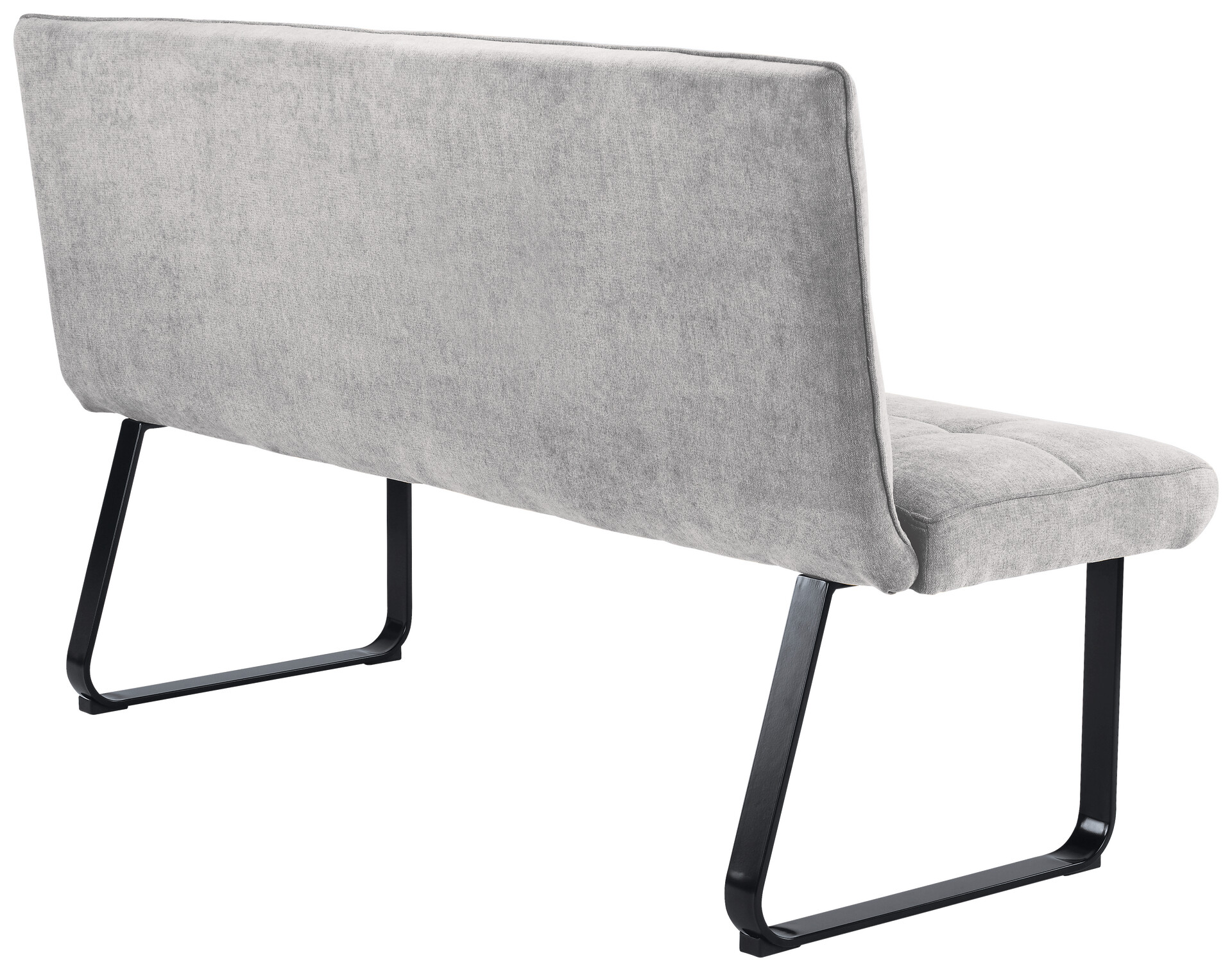 Bank TALEA hellgrau schwarz B/H/T: ca. 160x92x59 cm