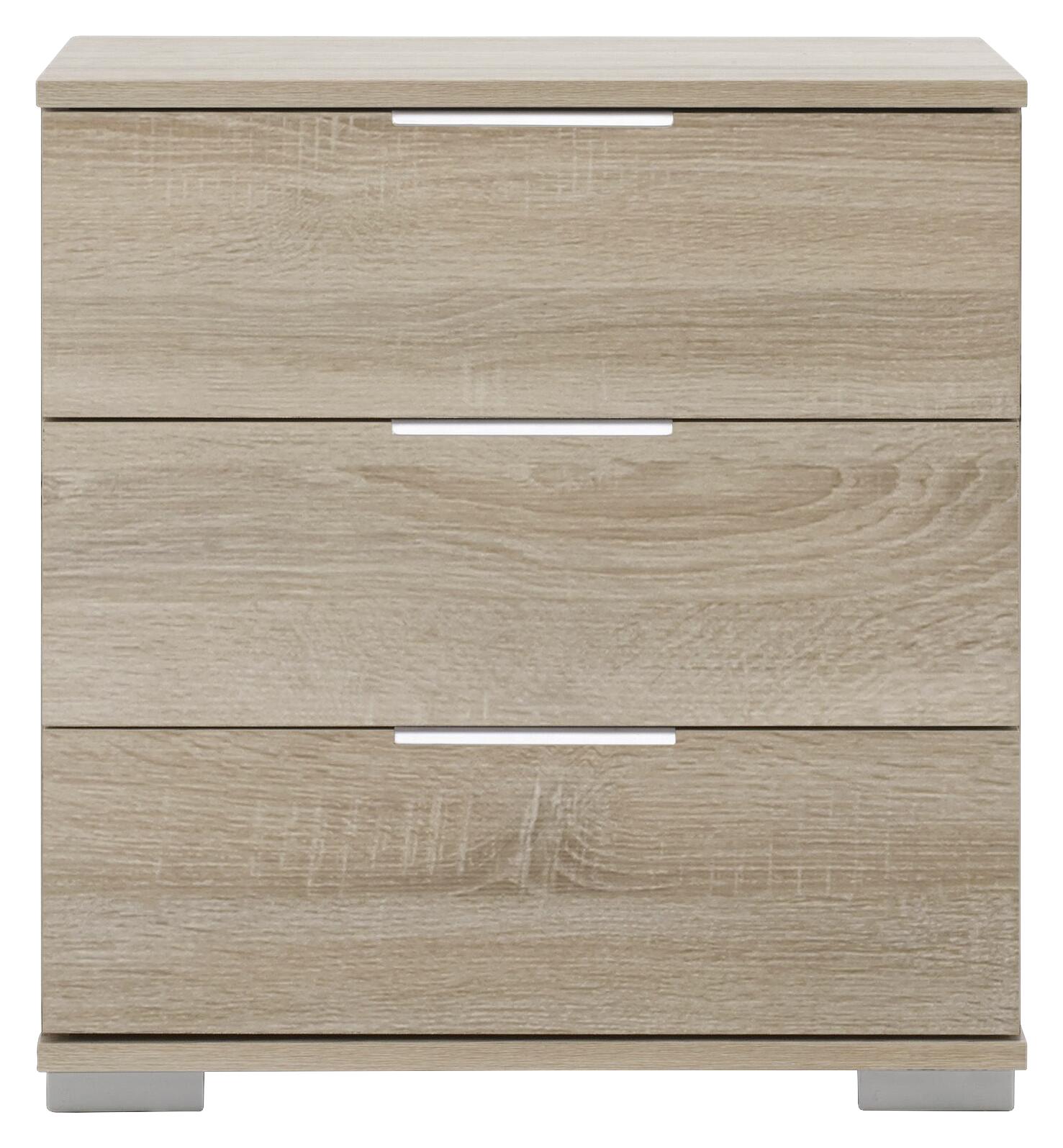 Nachtkonsole Easy Plus Eiche Sägerau Nachbildung B/H/T: ca. 52x58x38 cm