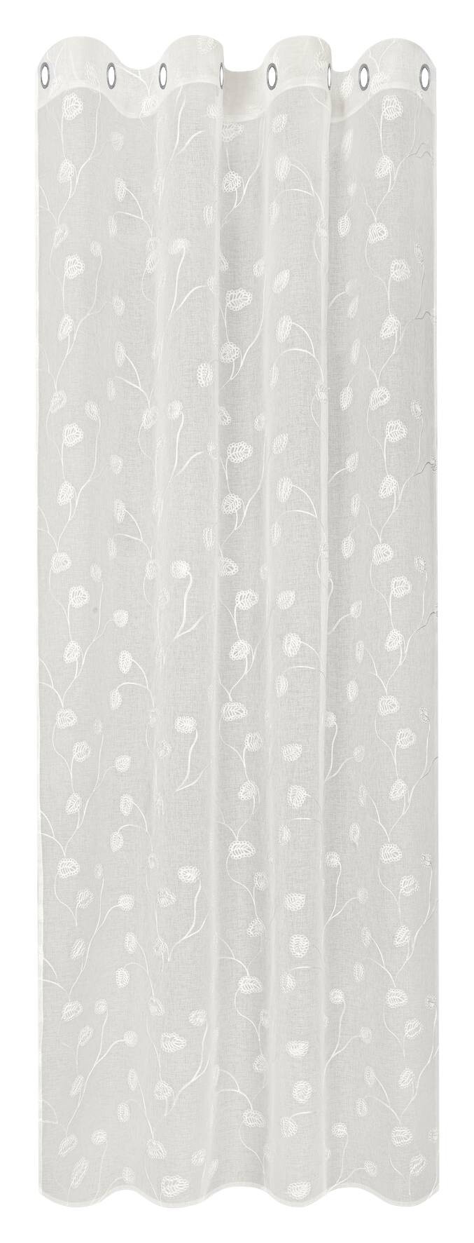 Happy Home Ösenschal Blätter natur B/L: ca. 140x245 cm