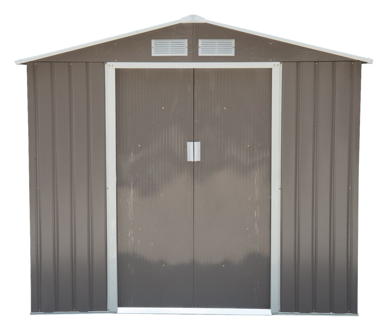 Outsunny Gartenhaus grau B/H/L: ca. 117x185x213 cm