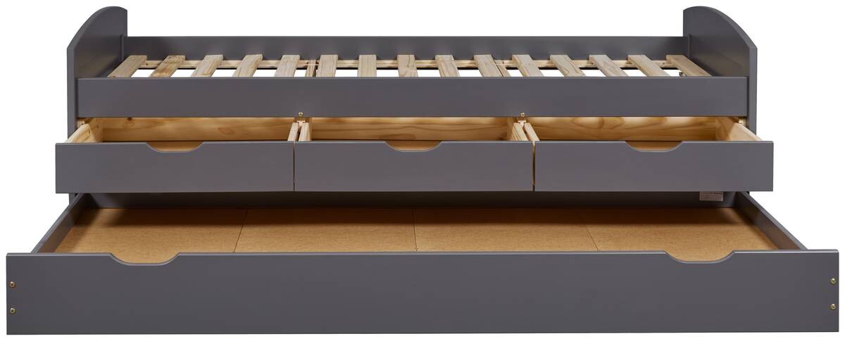 Funktionsbett Lena grau Liegefläche B/L: ca. 90x200 cm