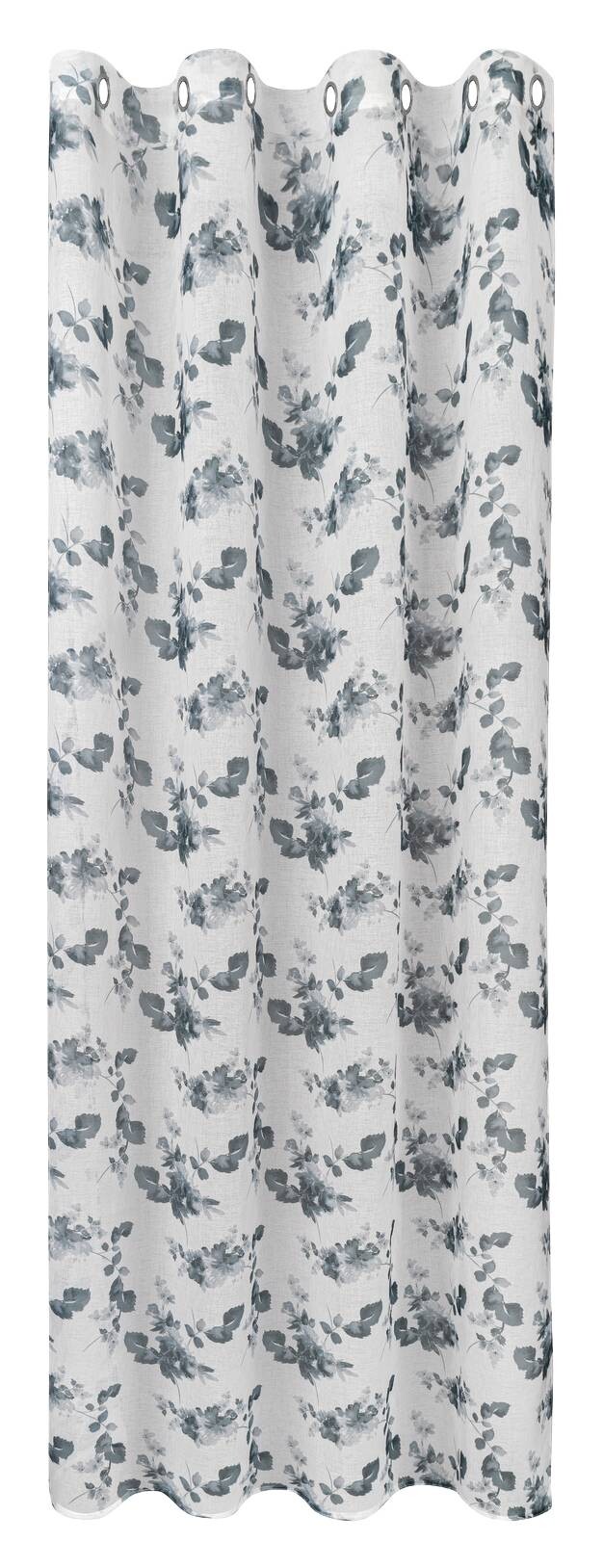 Happy Home Ösenschal Blätter weiß B/L: ca. 140x245 cm