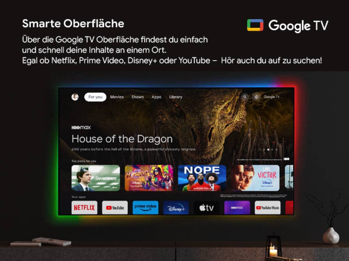 Dyon LED-Smart-TV iGoo-TV 40F B/H: ca. 90x51 cm