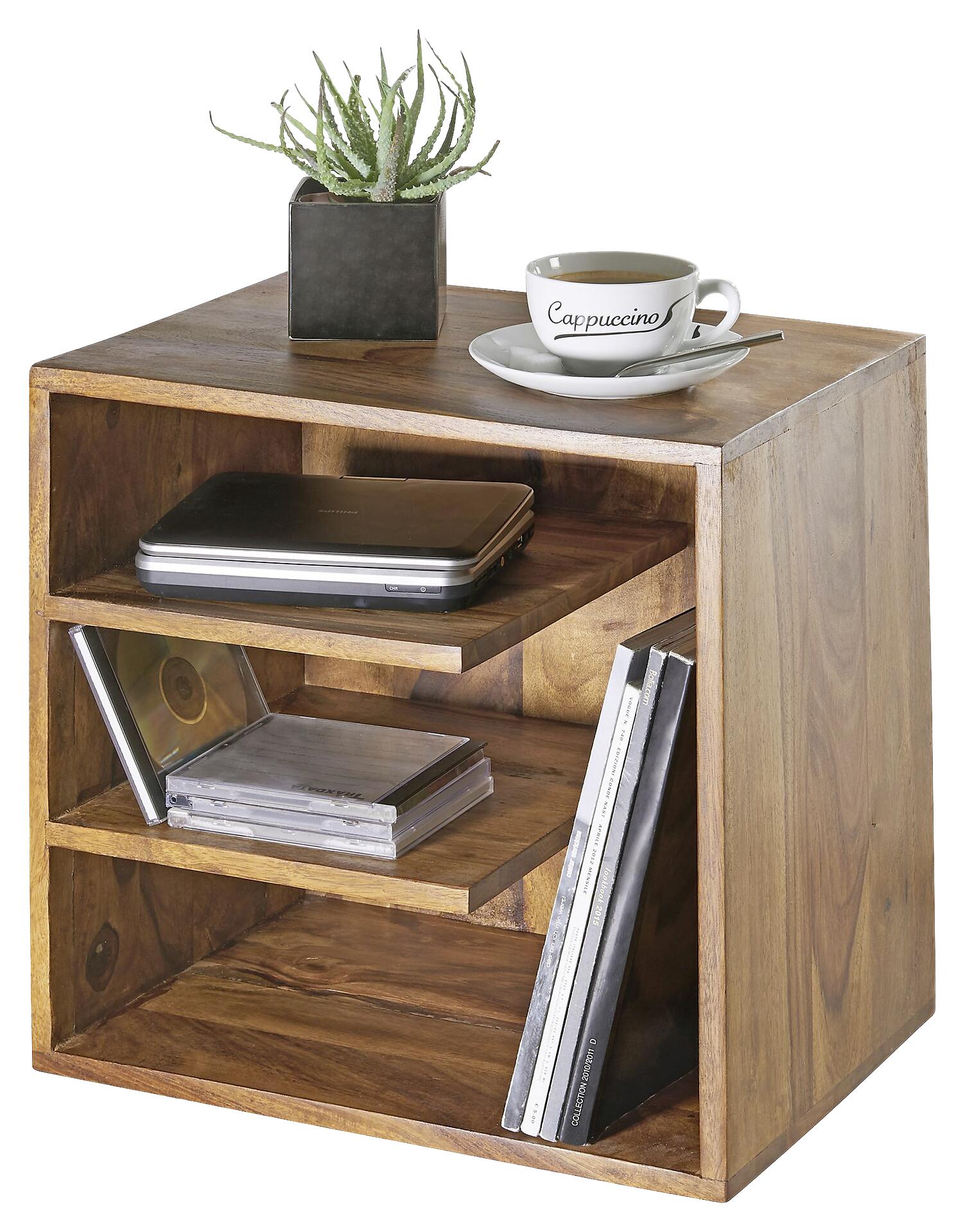 Beistelltisch natur Echtholz B/H/T: ca. 43x43x30 cm