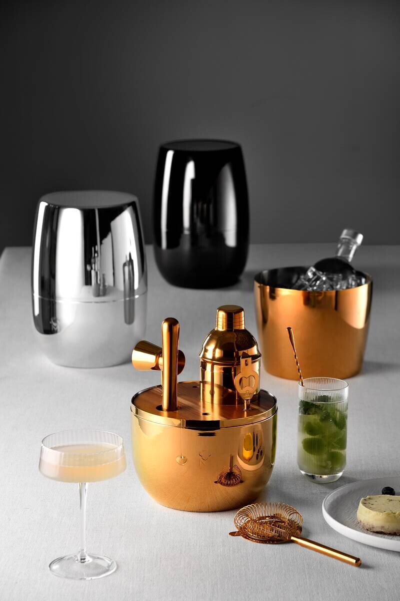 MASTERPRO Cocktail-Set THE DROP silber Edelstahl