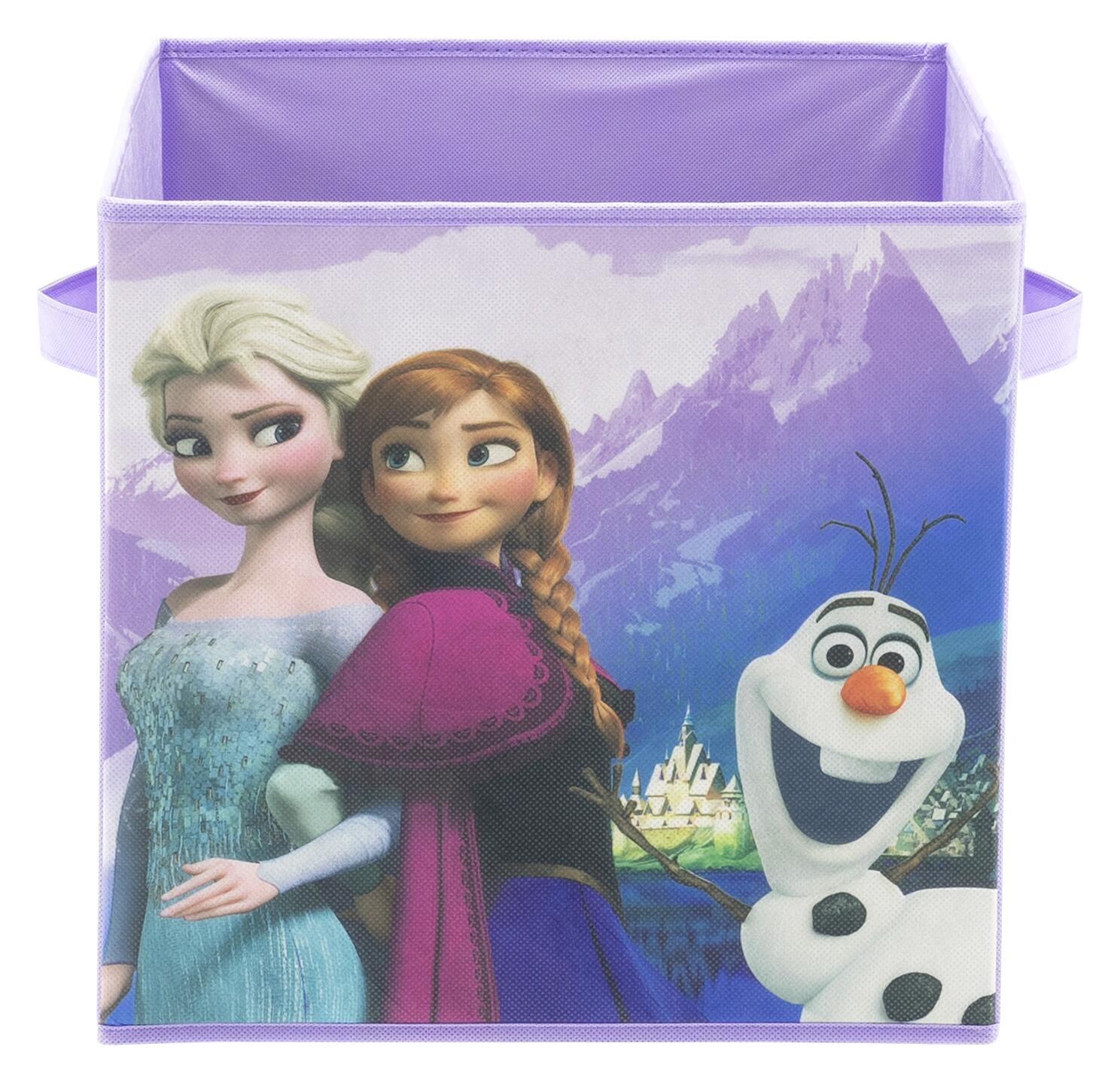Stoffbox Frozen lila B/H/T: ca. 32x32x32 cm