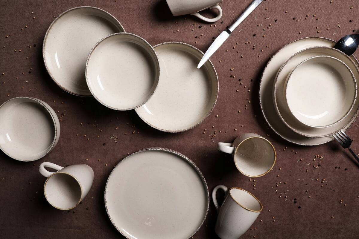 HermiaConcept Tafelservice Dirk creme Porzellan 16 tlg.