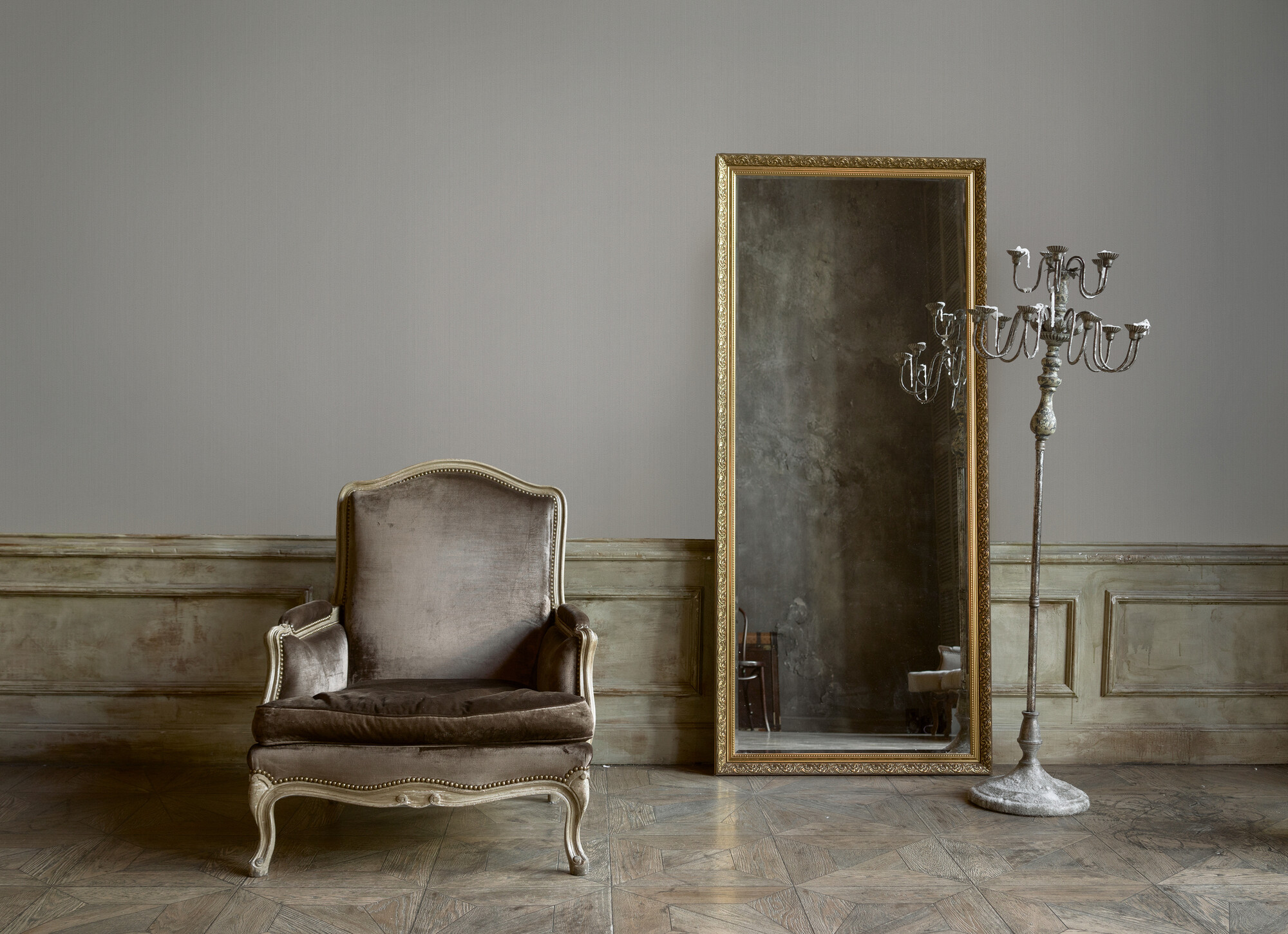 A.S.Creation Vliestapete beige grau B/H/D: ca. 53x1005x8,6 cm