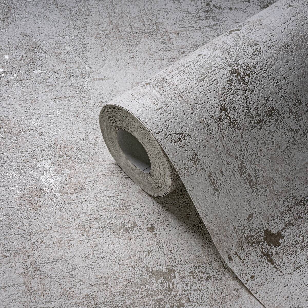 A.S.Creation Vliestapete weiß gold beige B/H/D: ca. 53x1005x8,5 cm