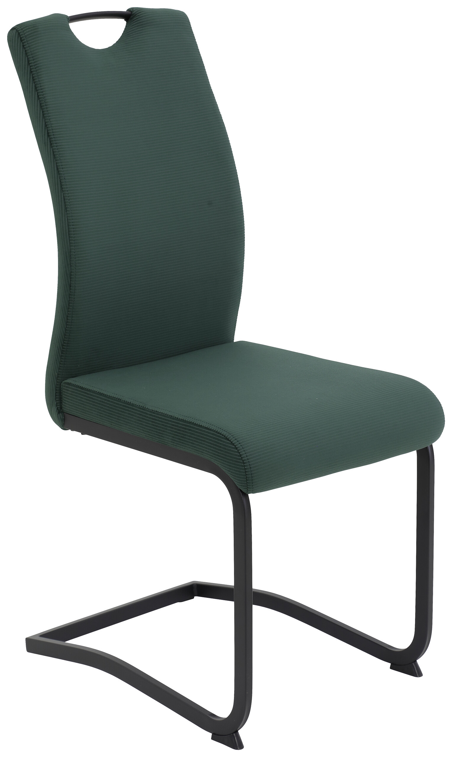 Schwingstuhl Riga moosgrün schwarz Samt Metall Schwingstuhl Riga moosgrün schwarz Samt Metall