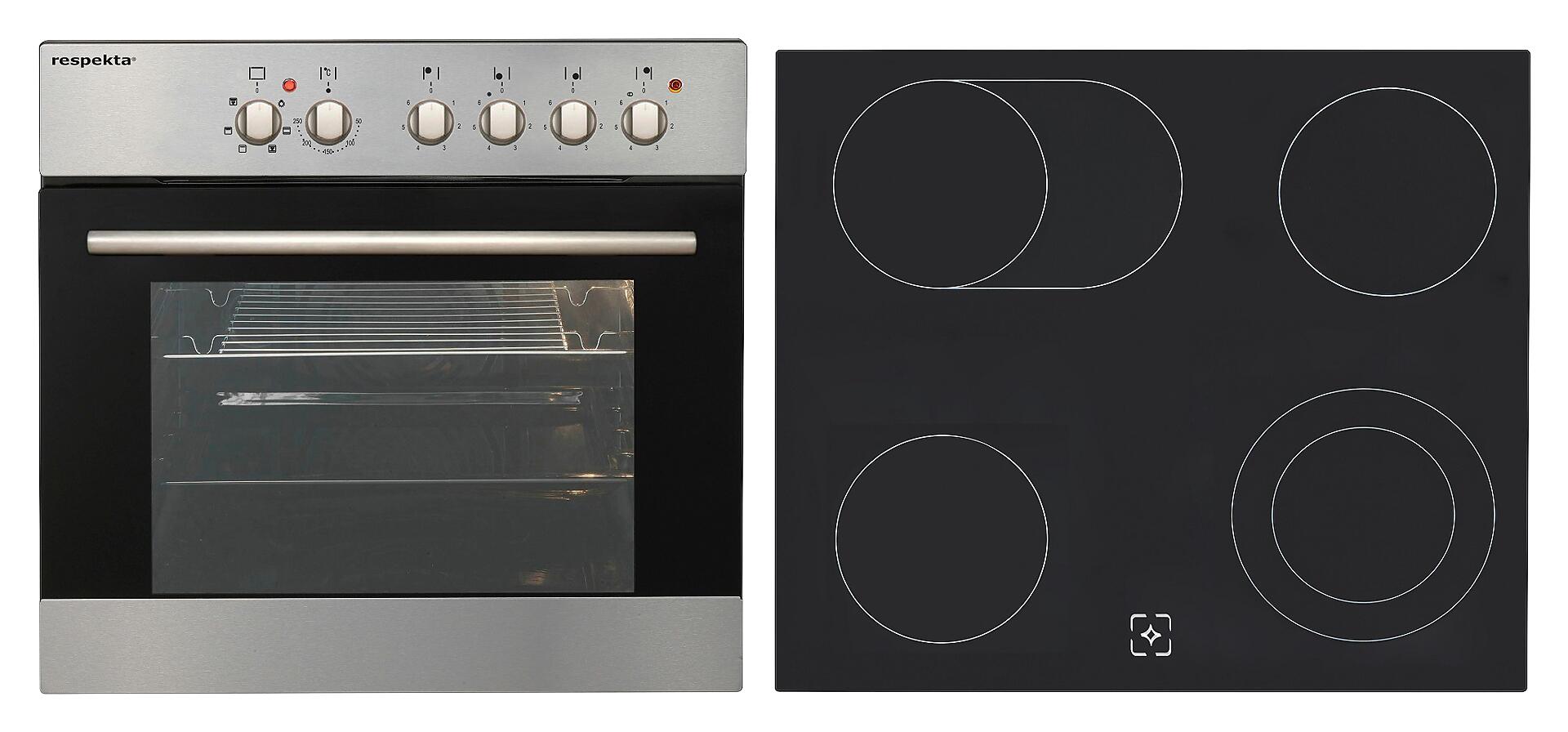 Respekta Küchenblock Premium Eiche Eiche grau Nachbildung B/H/T: ca. 270x200x60 cm