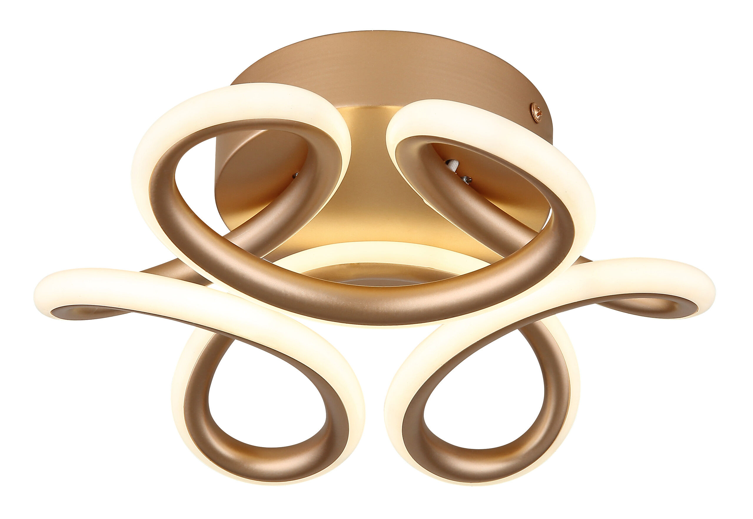 GLOBO Deckenleuchte champagner Metall Aluminium H/D: ca. 10x26 cm 1 Brennstellen