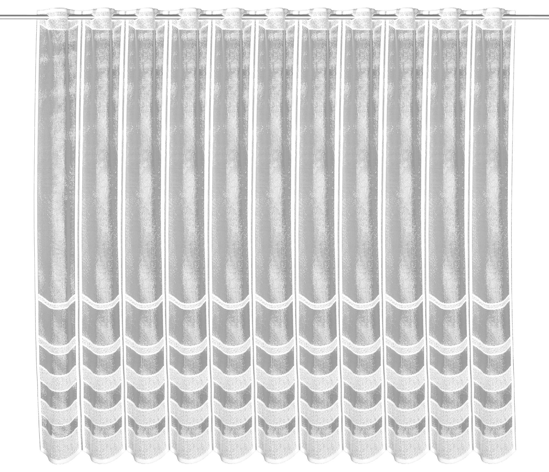 creative lifestyle Scheibengardine Alma weiß B/L: ca. 150x110 cm