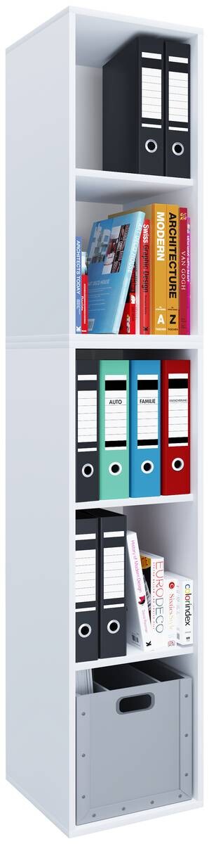 Regal Lona I weiß B/H/T: ca. 35x183x37 cm