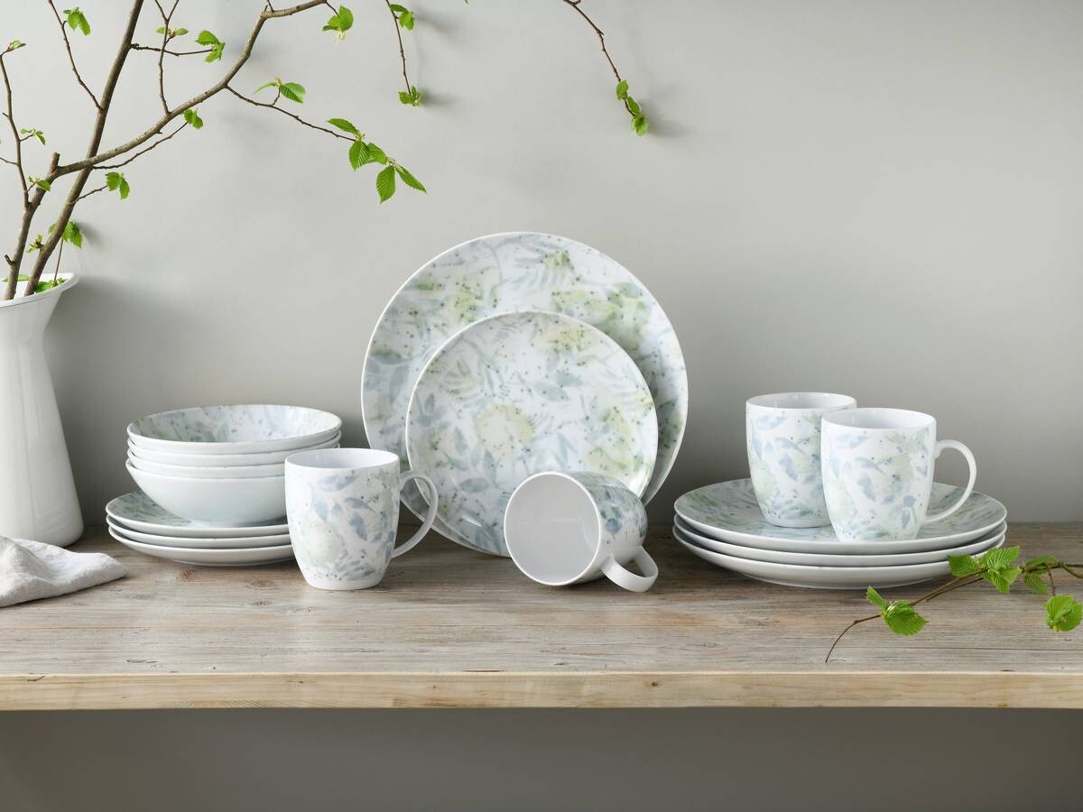 CreaTable Kombiservice Tropical - Serie Home multicolor Porzellan 16 tlg.