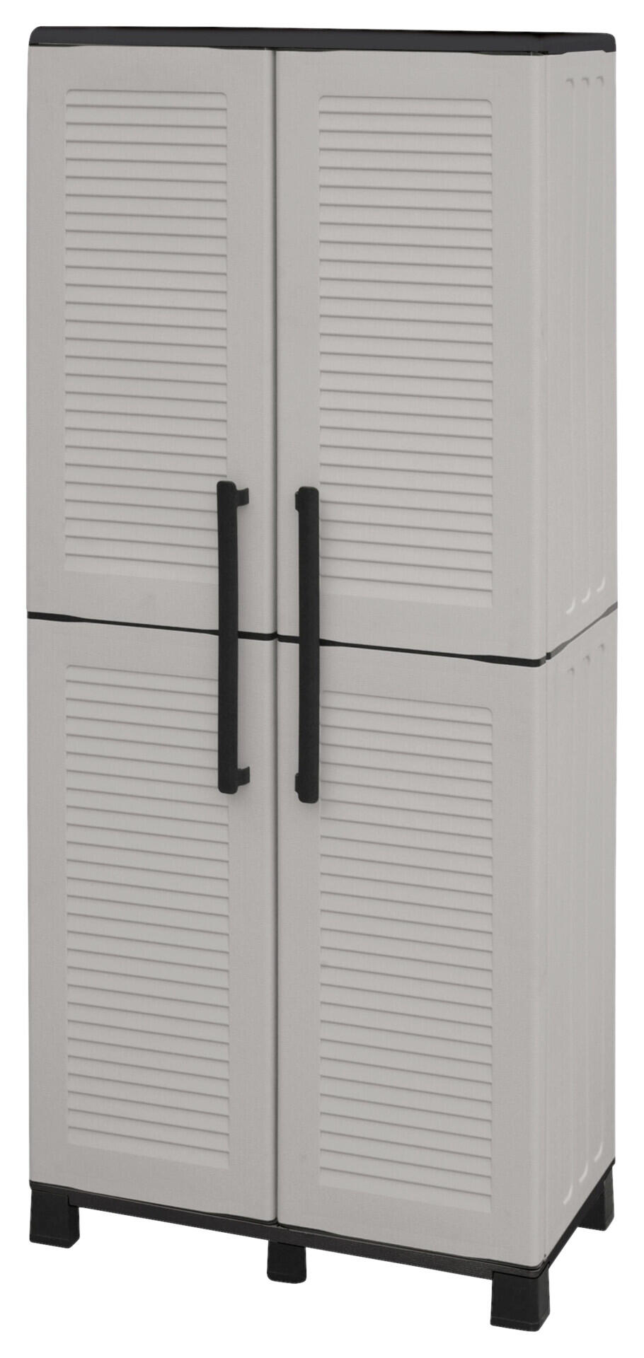 ArtPlast Kunststoffschrank Family grau Kunststoff B/H/T: ca. 68x168x37 cm