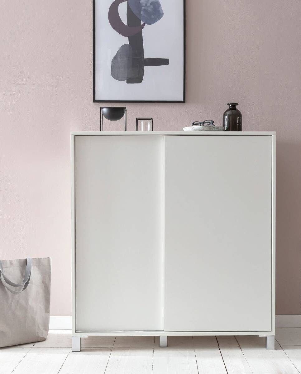 Schuhschrank weiß B/H/T: ca. 100x108x37,5 cm